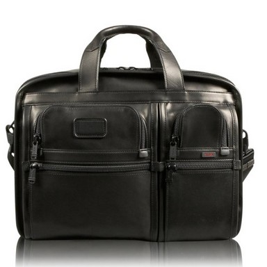 Tumi Luggage Alpha Large Expandable Organizer Laptop Leather Brief   $316.00 