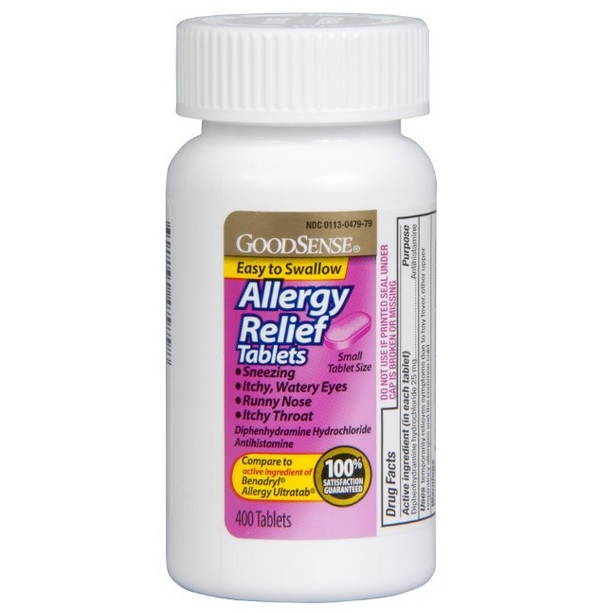 Good Sense Allergy Relief, Diphenhydramine HCL Antihistamine, 25 mg, 400 count, only $6.07, free shipping