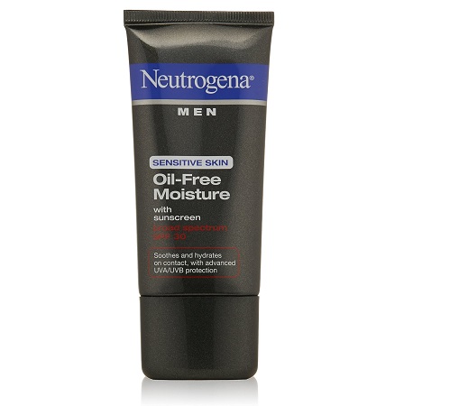 Neutrogena露得清男士敏感肌肤无油保湿防晒乳液 SPF 30, 1.7oz，原价$10.00，现仅售 $5.59 