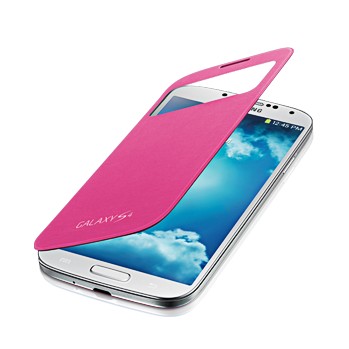 AT&T-only $5 Samsung Clear View Pink Folio-Samsung Galaxy S4