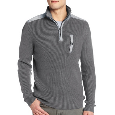 Kenneth Cole Men's Half-Zip Mock Sweater $35.99 (55%off)  