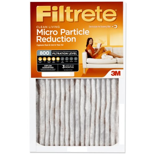 Filtrete Micro Partical Reduction Filter, 800 MPR, 16-Inch by 20-Inch by 1-Inch, 6-Pack $29.99