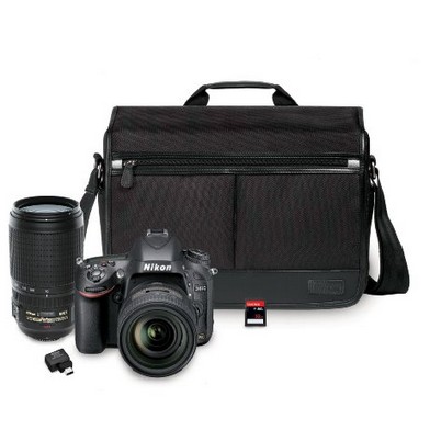 Nikon D610 24.3 MP CMOS FX-Format Digital SLR Camera Bundle with 24-85mm and 70-300mm Nikkor VR AF-S Lenses  $2,446.95  