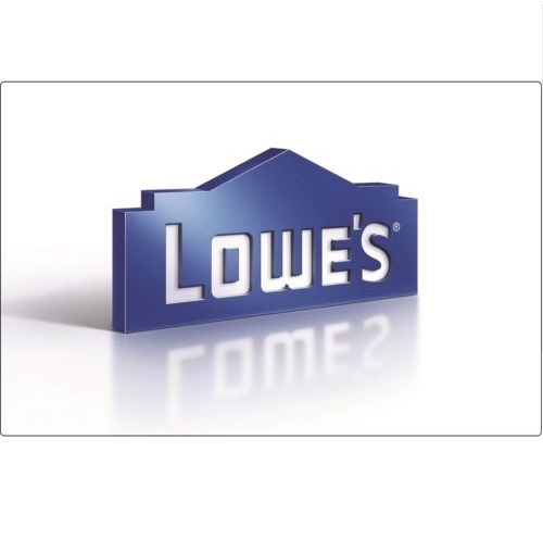 $500 Lowe's 商店購物卡，僅售$450，免郵費