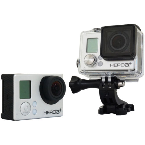 GoPro HD HERO3+ 黑色版 4K画质防水数码摄像机，原价$399.99，现仅售 $329.99免运费