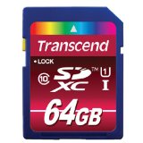 Transcend 64 GB High Speed Class 10 UHS Flash Memory Card TS64GSDXC10U1 80/40 MB/s $29.99 FREE Shipping on orders over $49