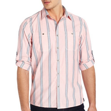 Kenneth Cole Men's Exploded Stripe Shirt  $20.70 (70%off)  