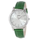 Timex Women's T2P092TN Dark Green Croco Patterned Leather Strap Watch $16.11 FREE Shipping on orders over $49