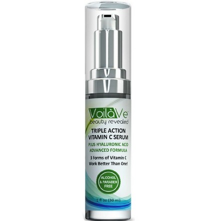 Triple Action Vitamin C Serum + Hyaluronic Acid For Your Face 1 oz  $9.95