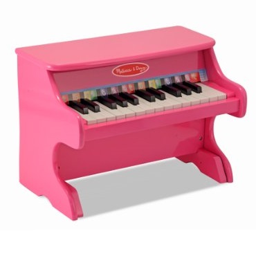 Melissa & Doug梅丽莎儿童粉红色钢琴，原价$69.99，现仅售 $48.24，免运费