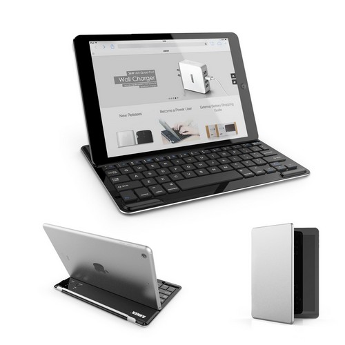 Anker® Ultra-Thin Bluetooth Wireless Keyboard Case / Cover with Stand for iPad Air - Built-in High Capacity Lithium Battery  $19.99 