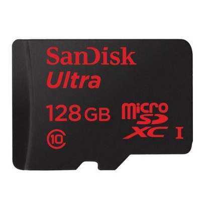 SanDisk Ultra microSDXC UHS-I Card with Adapter (SDSDQUA-128G-G46A), only $99.99, free shipping