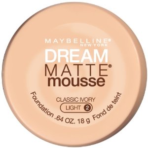 Maybelline New York Dream Matte Mousse Foundation, 0.64 Ounce $5.55 with free shipping.