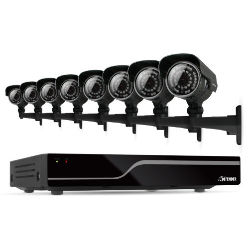 DEFENDER 21031 SENTINEL 8-Channel Smart Security DVR with 8 Ultra Resolution Outdoor Security Cameras, only $309.99, free shipping