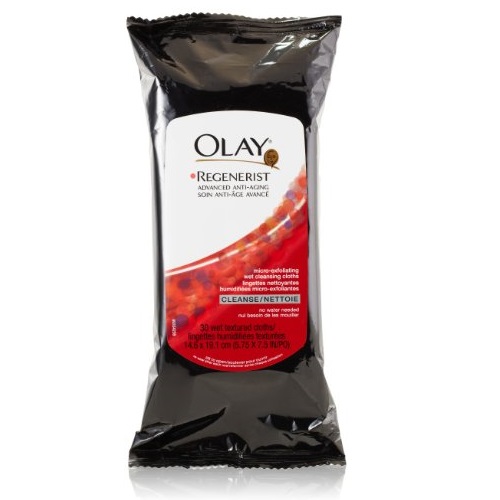 Olay Regenerist Micro-Exfoliating Wet Cleansing Cloths 30 Count (Pack of 3), only $5.37