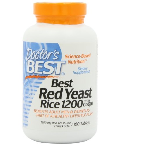 Doctor's Best Red Yeast红米酵素+Coq辅酶10，180片装，原价$69.99，现仅售$26.59，免运费