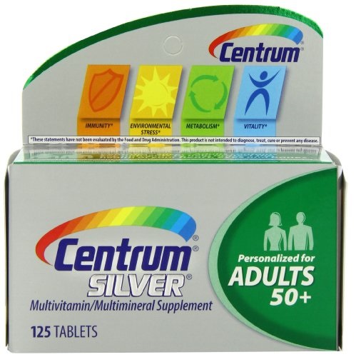 Centrum Silver Adult (125 Count) Multivitamin/Multimineral Supplement Tablet, Vitamin D3, Age 50+ $6.82, free shipping after using SS