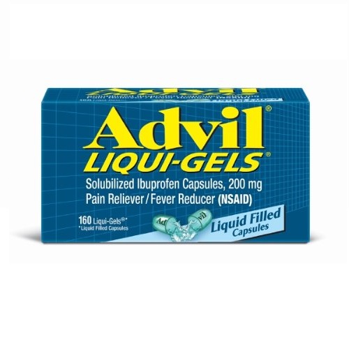 Advil Liqui-Gels (160 Count) Pain Reliever/Fever Reducer Liquid Filled Capsule, 200mg Ibuprofen, Temporary Pain Relief, only $13.24, free shipping