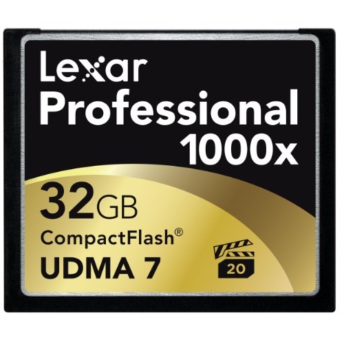 史低价！Lexar雷克沙 1000x倍速 32GB 专业CompactFlash(CF) 卡，原价$239.65，现仅售$107.95，免运费