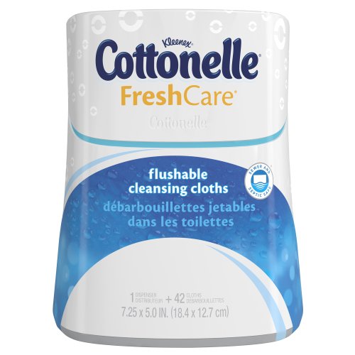 速抢！Cottonelle Fresh Care湿巾带立式分配器, 42抽，两个装，原价$17.82，现点击Coupon后仅$4.53，免运费