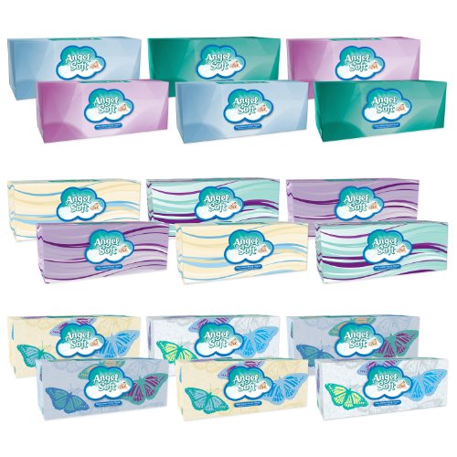Angel Soft Facial Tissue, White, only $18.89, free shipping