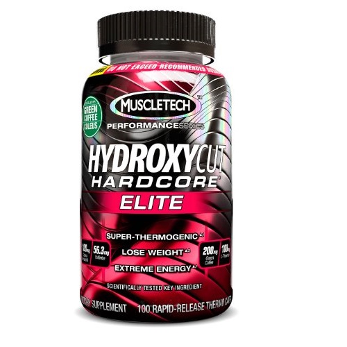 燃脂减肥健身补剂！Hydroxycut Hardcore Elite Series液体胶囊，100粒，原价$59.99，现仅售$14.32，免运费