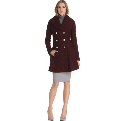 Jessica Simpson Women's Basket-Weave Double-Breasted Wool Coat $79.99 FREE Shipping