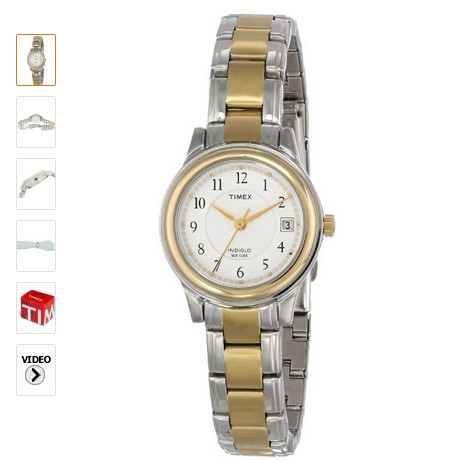Timex Women's Fashion Two-Tone Bracelet #T25771, only $24.20, free shipping after using coupon code 
