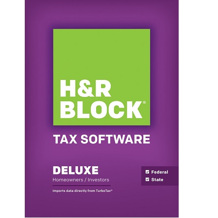 H&R Block Tax Software 2013 Deluxe + State, only $20.25 