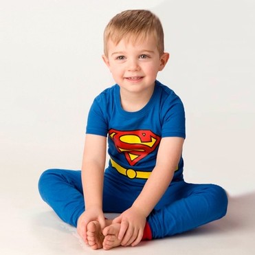 Groupon-only $12.99 DC Comics Infant and Toddler Pajamas. Multiple Characters Available, Including Batman and Supergirl