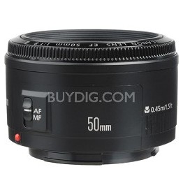 Buydig-$90 ($125, 28% off) Canon EF 50mm F/1.8 II Standard Auto Focus Lens