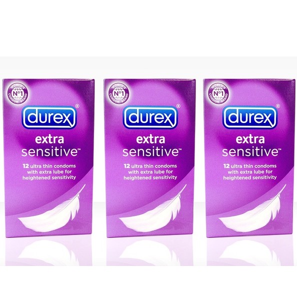 Groupon-only $16.99 Durex Extra Sensitive Ultra Thin Condoms-36 Count 