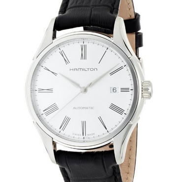 Hamilton Valiant Silver Dial Leather Strap Mens Watch H39515754 $396.00+ Free Shipping