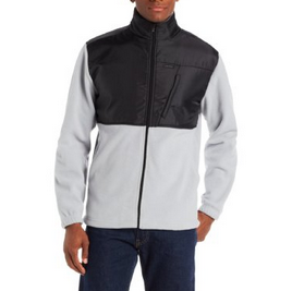 IZOD Men's Long Sleeve Full Zip Pieced Polar Fleece Jacket  	$15.29 (79%off) 