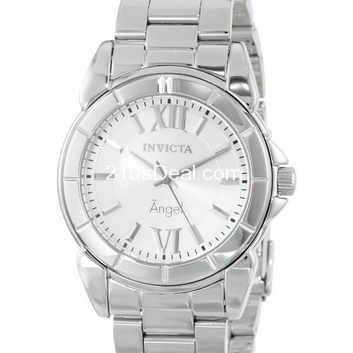 Invicta Women's 0457 Angel Collection Rhodium-Plated Stainless Steel Watch $69.99(82%off) 