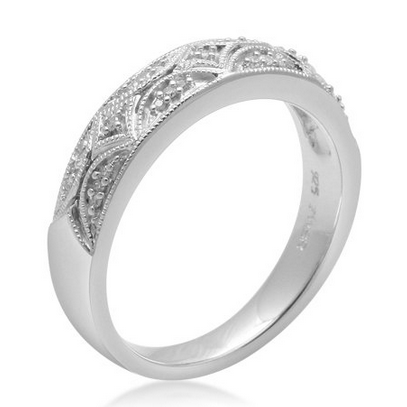 Sterling Silver Diamond Band Ring (0.05 cttw, I-J Color, I3) $39.00 (62%off) 