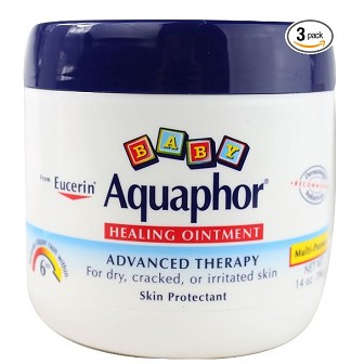 Aquaphor Baby Healing Ointment Diaper Rash and Dry Skin Protectant, 14 Ounce Jar (Pack of 3) $24.03