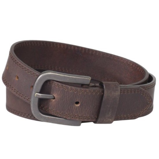Dickies Mens 38mm Leather Belt With Two Row Stitch $12.99 FREE Shipping on orders over $35