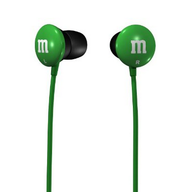 超萌！熱銷款！Maxell M&M豆造型入耳式耳機 特價$5.60(44%off)