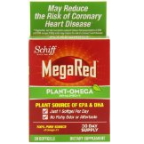 MegaRed Plant-Omega Omega-3胶囊300毫克 30粒$8.88