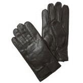 史低！HUGO BOSS Kranto男士黑色皮质手套使用折扣码后$28.62 免运费