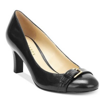 美国时装经典品牌Lauren Ralph Lauren Saffron 女士皮鞋 只要$38.58包邮