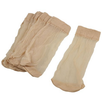 5 Pairs Beige Fitting Stretchy Sheer Socks for Laides $5.18 + Free Shipping 