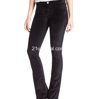 7 For All Mankind Women's Skinny Bootcut Jean in Black Velvet $51.17 (72%off)  
