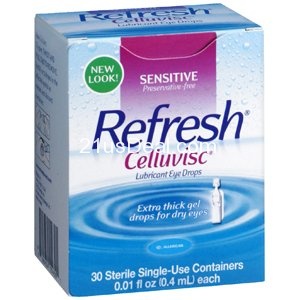 眼睛乾澀，經常看電腦的朋友們看過來！Refresh無防腐劑人造淚液眼藥水（30支裝）售價$11.99