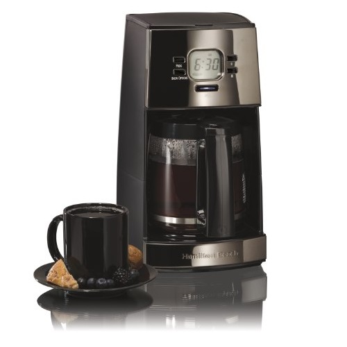 Hamilton Beach 43255R Black Ice Metal Collection 12-Cup Coffee Maker, only $32.99 , free shipping