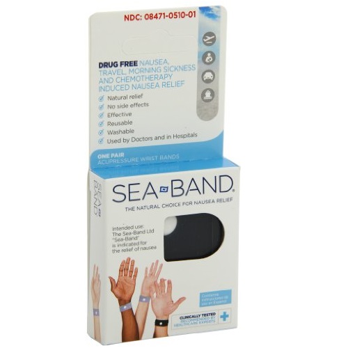 晕船晕车？试试这个！Sea-Band指压手腕带，成人款，原价$12.50，现点击coupon后仅售$5.98，免运费！