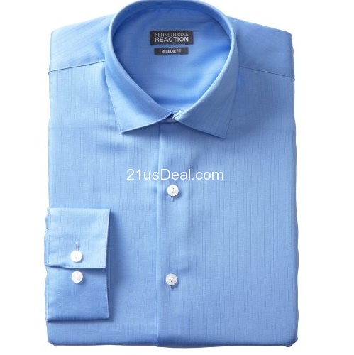 Kenneth Cole Reaction Men's Textured Solid Dress Shirt, only $23.99