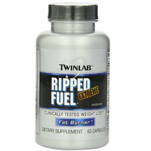 Twinlab Ripped Fuel Extreme Fat Burner, Ephedra Free, 60 Capsules, only $9.16, free shipping