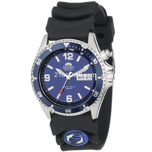  Orient Blue Mako 東方雙獅「藍色鯊魚」自動機械錶，原價$180.00，現僅售$89.99，免運費。 